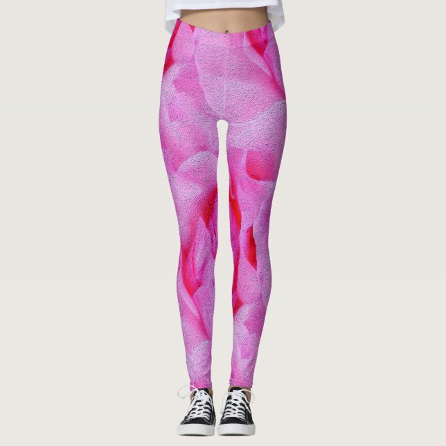 pink rose leggings (Front)