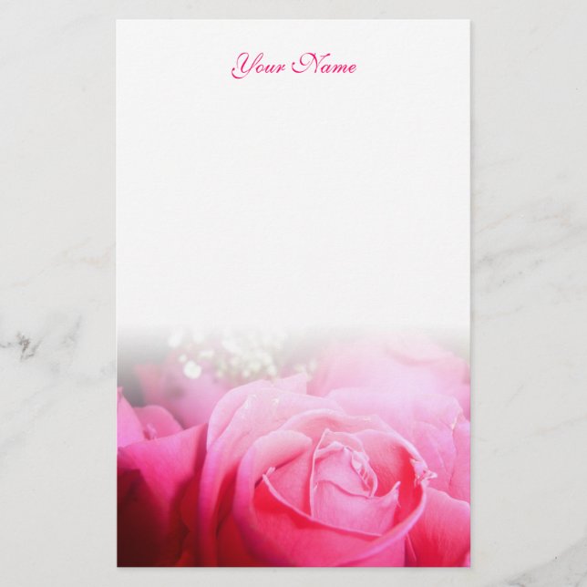 Pink Rose Letterhead (Front)