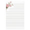 Pink Rose Lined Paper