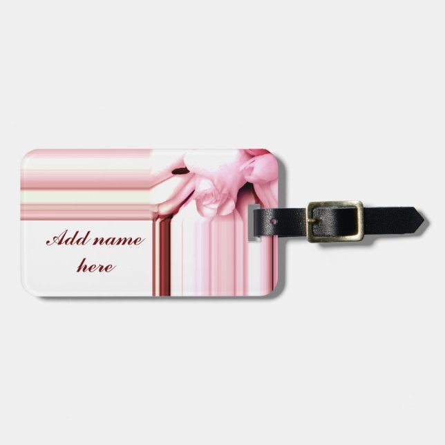 Pink Rose_Luggage Tag (Front Horizontal)