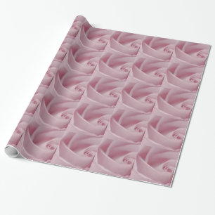 Pink Rose Macro Wrapping Paper