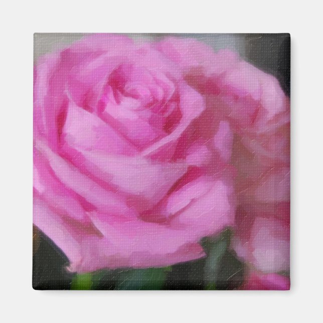 Pink Rose Magnet (Front)