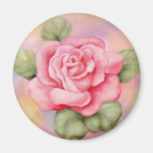 Pink Rose Magnet