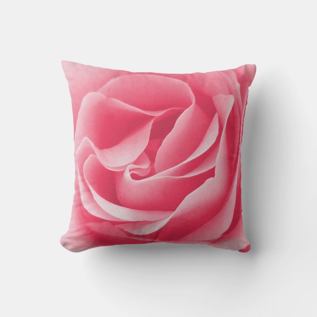 Pink Rose Magnified Cushion (Front)