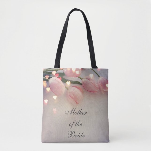 Pink Rose Mother of the Bride Tote Bag (Front)