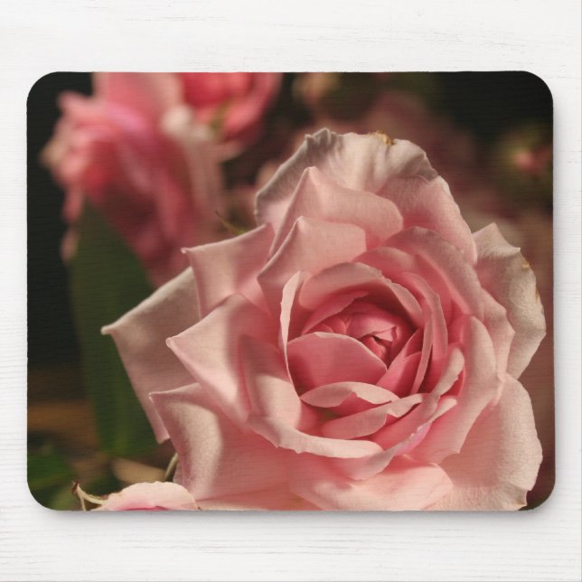 Pink Rose Mouse Pad (Front)