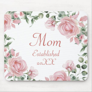 Pink Rose Mum  Mouse Pad