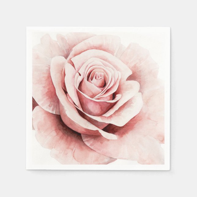 Pink Rose Napkin (Front)