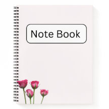 Pink Rose Notebook
