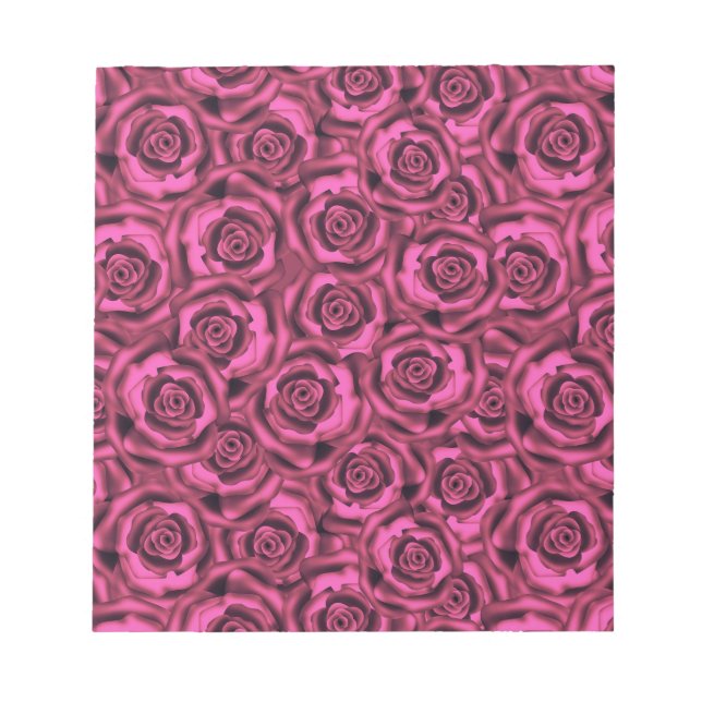 Pink rose notepad (Front)
