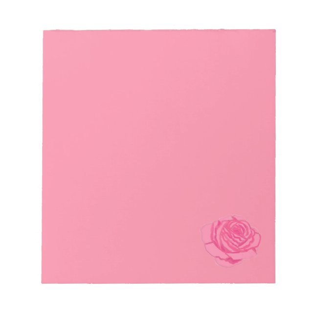 Pink rose notepad (Front)