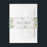 Pink Rose Old Wall Vintage Style Journal Wedding Invitation Belly Band<br><div class="desc">Beautiful Invitation to celebrate Special occasions and festivals comes with digital and E-invitation as per your request. We would love to replicate our designs to make multiple products like rsvp cards, labels envelopes, and more. Customisation is available for ready to print on request at info@shamaurcreatif@gmail.com. Look Forward to hearing from...</div>