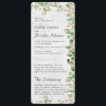 Pink Rose Old Wall Vintage Style Journal Wedding Program<br><div class="desc">Beautiful Invitation to celebrate Special occasions and festivals comes with digital and E-invitation as per your request. We would love to replicate our designs to make multiple products like rsvp cards, labels envelopes, and more. Customisation is available for ready to print on request at info@shamaurcreatif@gmail.com. Look Forward to hearing from...</div>