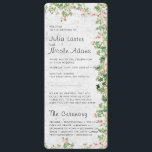 Pink Rose Old Wall Vintage Style Journal Wedding Program<br><div class="desc">Beautiful Invitation to celebrate Special occasions and festivals comes with digital and E-invitation as per your request. We would love to replicate our designs to make multiple products like rsvp cards, labels envelopes, and more. Customisation is available for ready to print on request at info@shamaurcreatif@gmail.com. Look Forward to hearing from...</div>