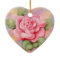 Pink Rose Oval Ornament