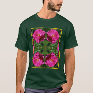 Pink Rose Painting Abstract Flower Art T-Shirt
