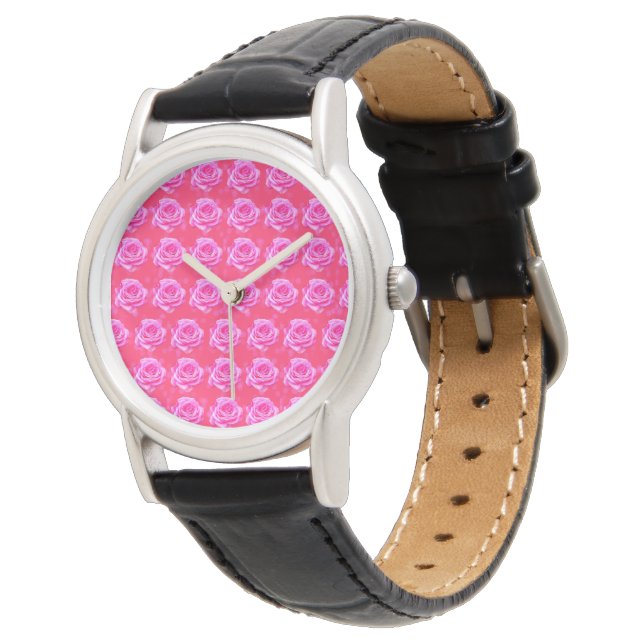 Pink Rose Passion, Watch (Angled)