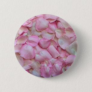 Pink Rose Petals 6 Cm Round Badge