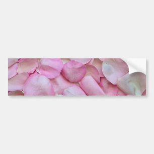 Pink Rose Petals Bumper Sticker