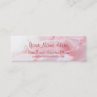 Pink Rose Petals Business Cards