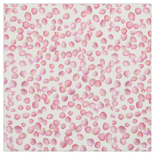 Pink rose petals fabric
