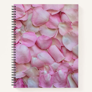 Pink Rose Petals Notebook
