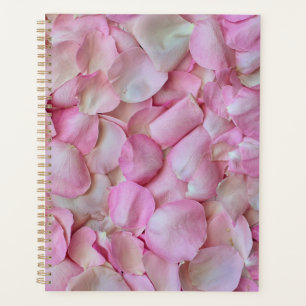 Pink Rose Petals Pattern Planner