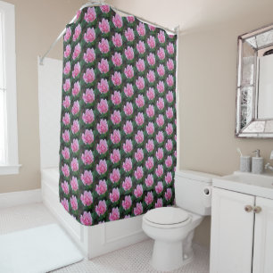 Pink Rose Petals Shower Curtain