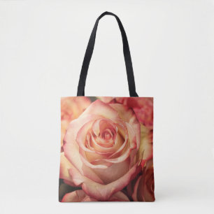 Pink Rose Petals Tote Bag