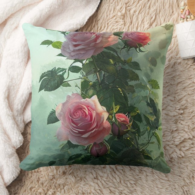 Pink Rose - Pillow (Blanket)