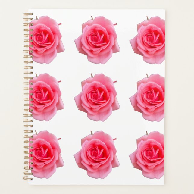 Pink rose planner (Front)