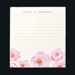 Pink Rose Print Notepad<br><div class="desc">.</div>