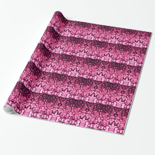 Pink Rose Quartz Agate Geodes abstract pattern Wrapping Paper