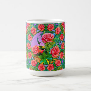 Pink Rose Rings Coffee Mug