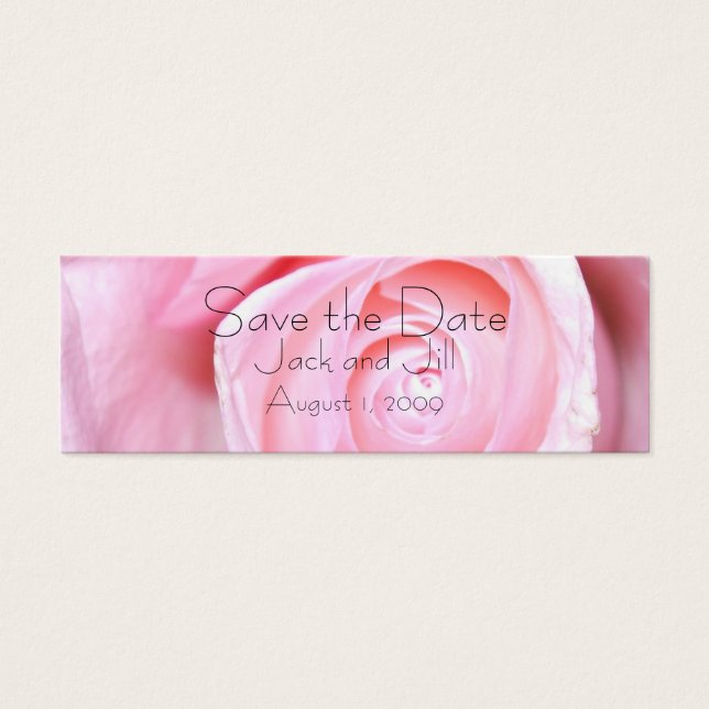 Pink Rose, Save the Date (Front)