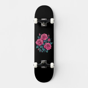 Pink Rose Skateboard
