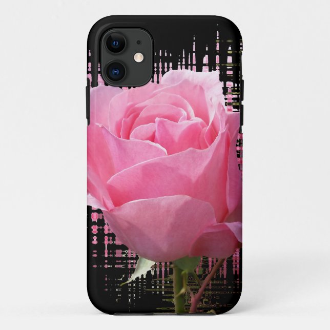 pink rose splash Case-Mate iPhone case (Back)