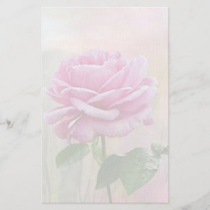 Pink Rose Stationery