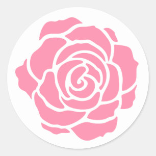 Pink Rose Stickers