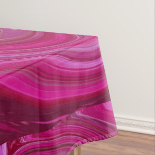 Pink Rose Swirls Tablecloth