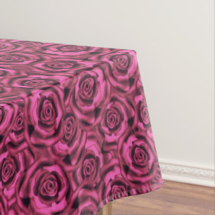 Pink rose tablecloth