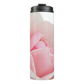 Pink rose thermal tumbler