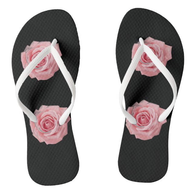 Pink rose  thongs (Footbed)