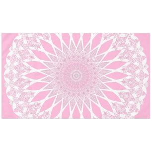 Pink Rose Tristyns Mandala Tablecloth