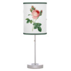 Pink rose vintage botanical illustration