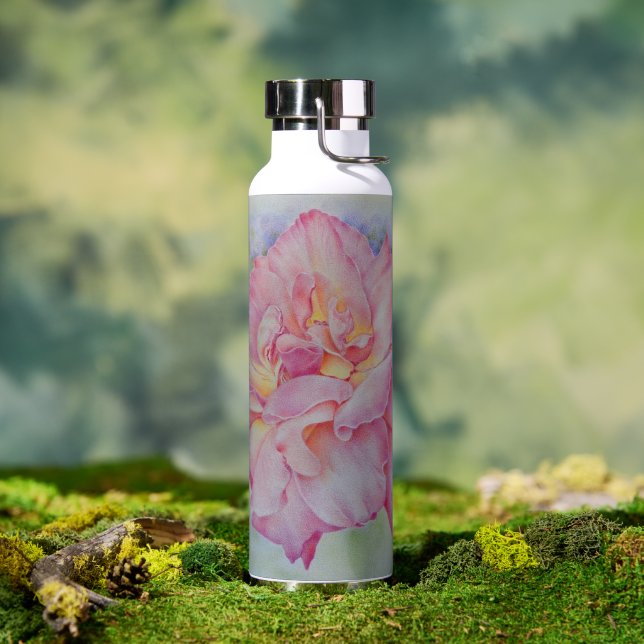 Pink Rose  Water Bottle (Outdoor)