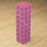 Pink Rose Wine Box Personalised Romantic Rose Box<br><div class="desc">Pink Rose Wine Box Personalised Pink Rose Boxes Rose Gift Boxes Jewellery Boxes Keepsakes Classic Pink Rose Boxes Your Name Here Valentine's Gift Wine Boxes Customisable Rose Mementos for Men, Women, Boys, Girls Click "Customise" to Add More Text Choose Fonts and Custom Colours Personalised Powder Pink Wedding Roses Wine Boxes...</div>