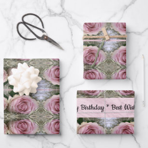 Pink Rose Wrapping Sheets