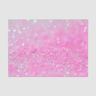 Pink Rosegold Sparkle Baby Girl Glitter Tissue Paper