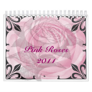 Pink Roses 2011 Floral Calendar